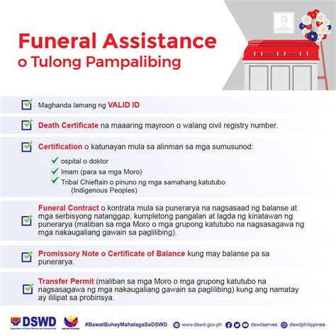DSWD Death and Burial/Funeral Assistance Requirements under .